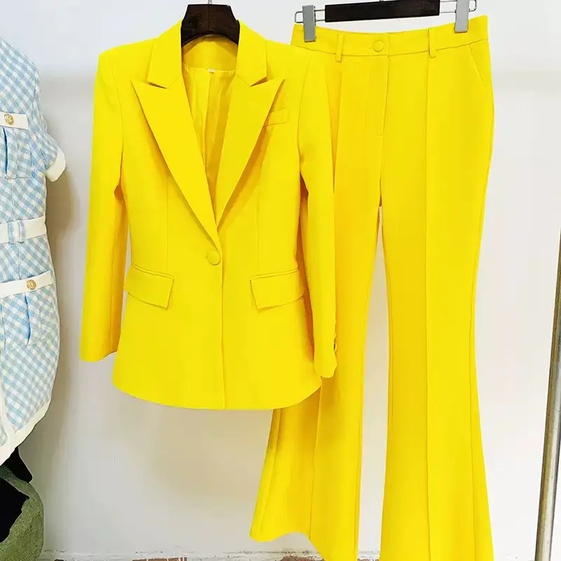 Yellow Women's Suit Set