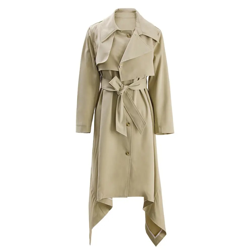 Beige Women's Trench Coat