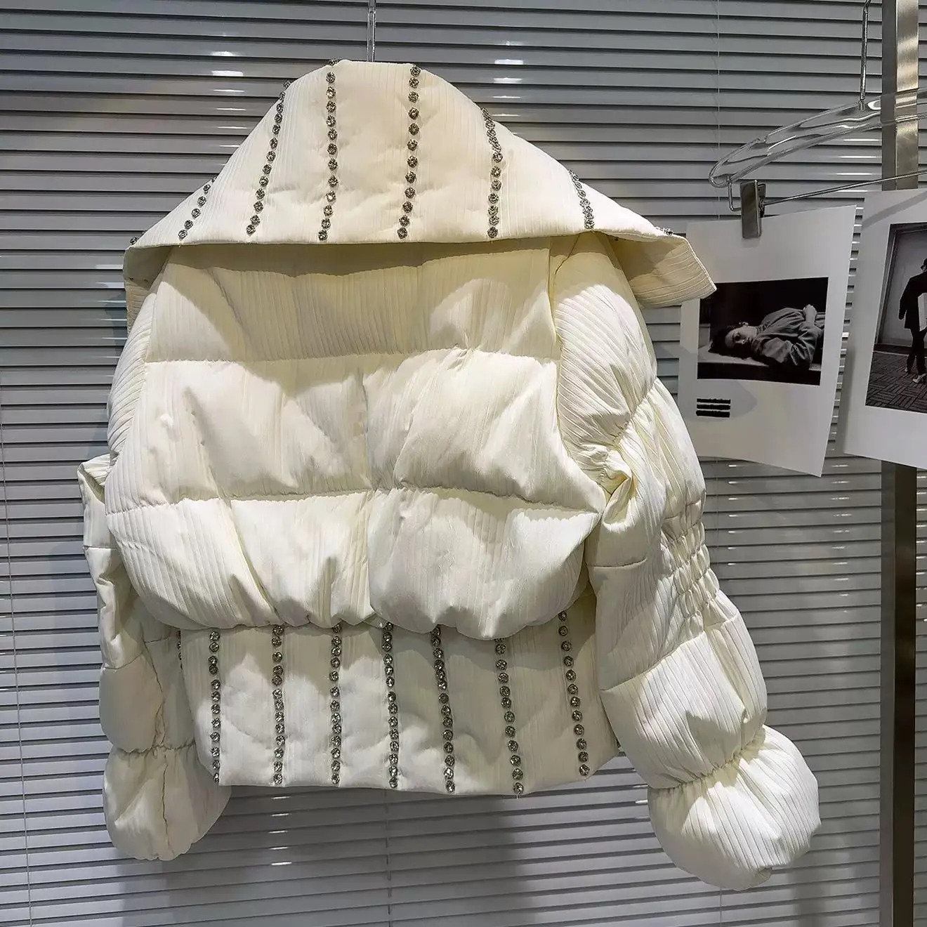 White Puffy Winter Jacket