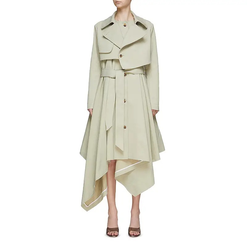 Beige Women's Trench Coat