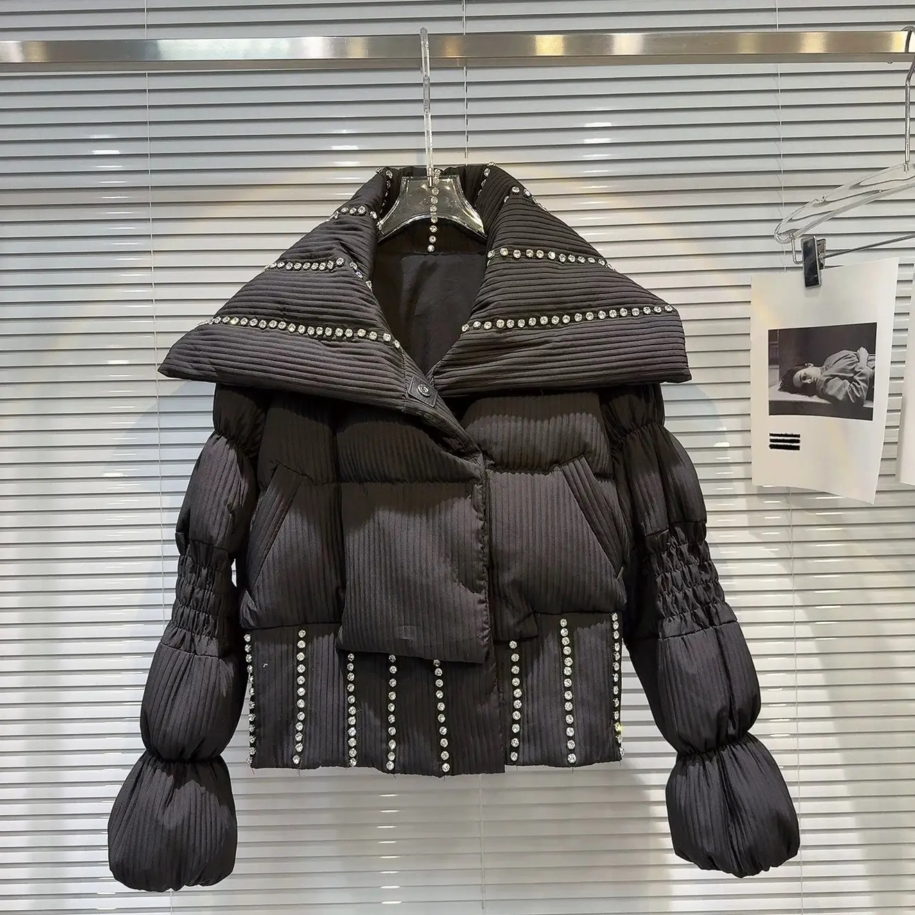 White Puffy Winter Jacket