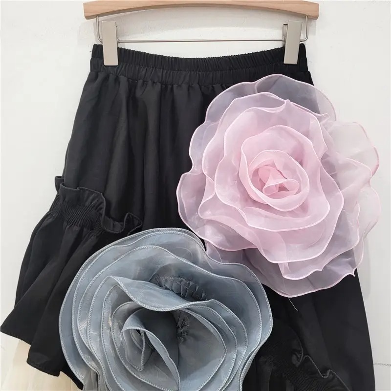 Asymmetrical Floral Skirt