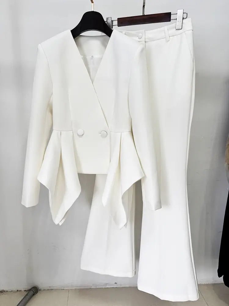 Elegant White Women's Suit