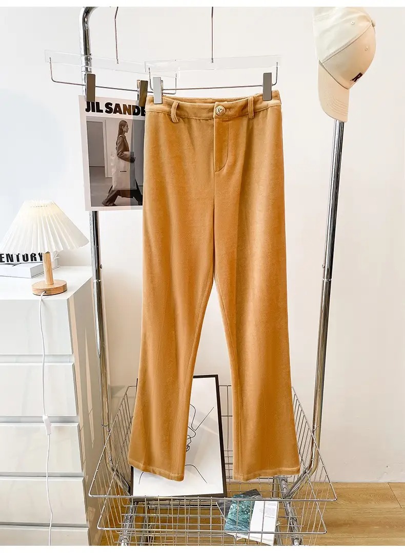 Camel Velvet Women’s Suit