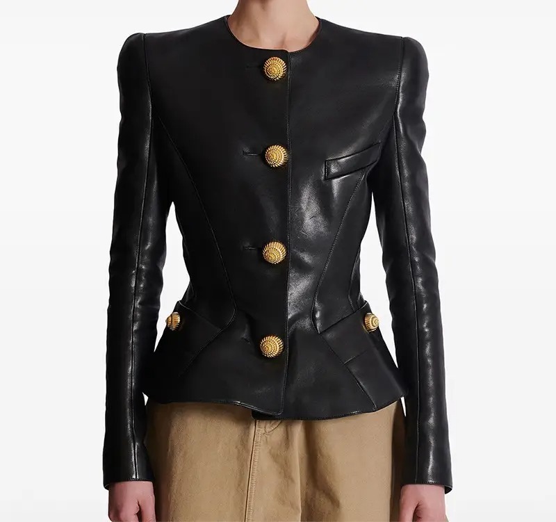 Black Leather Blazer