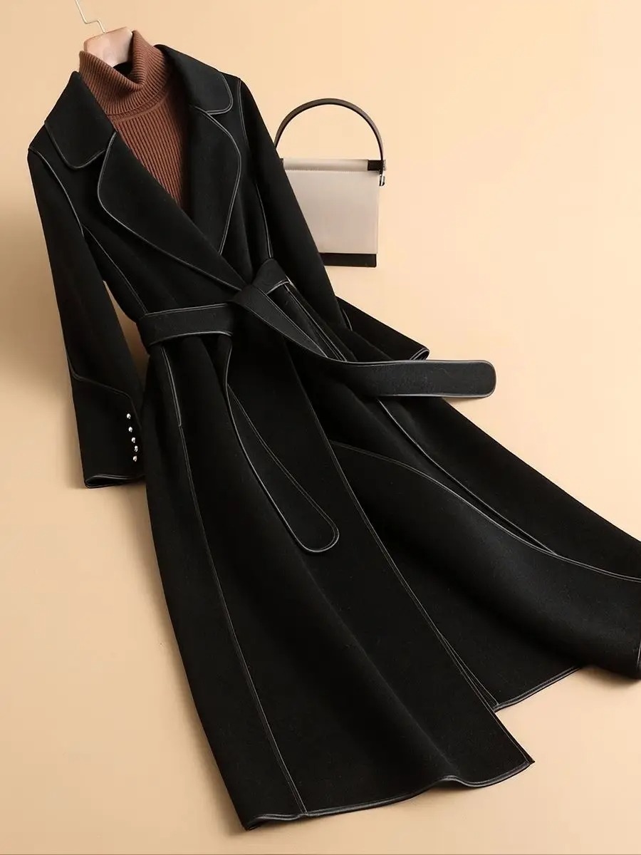 Elegant Red Long Coat