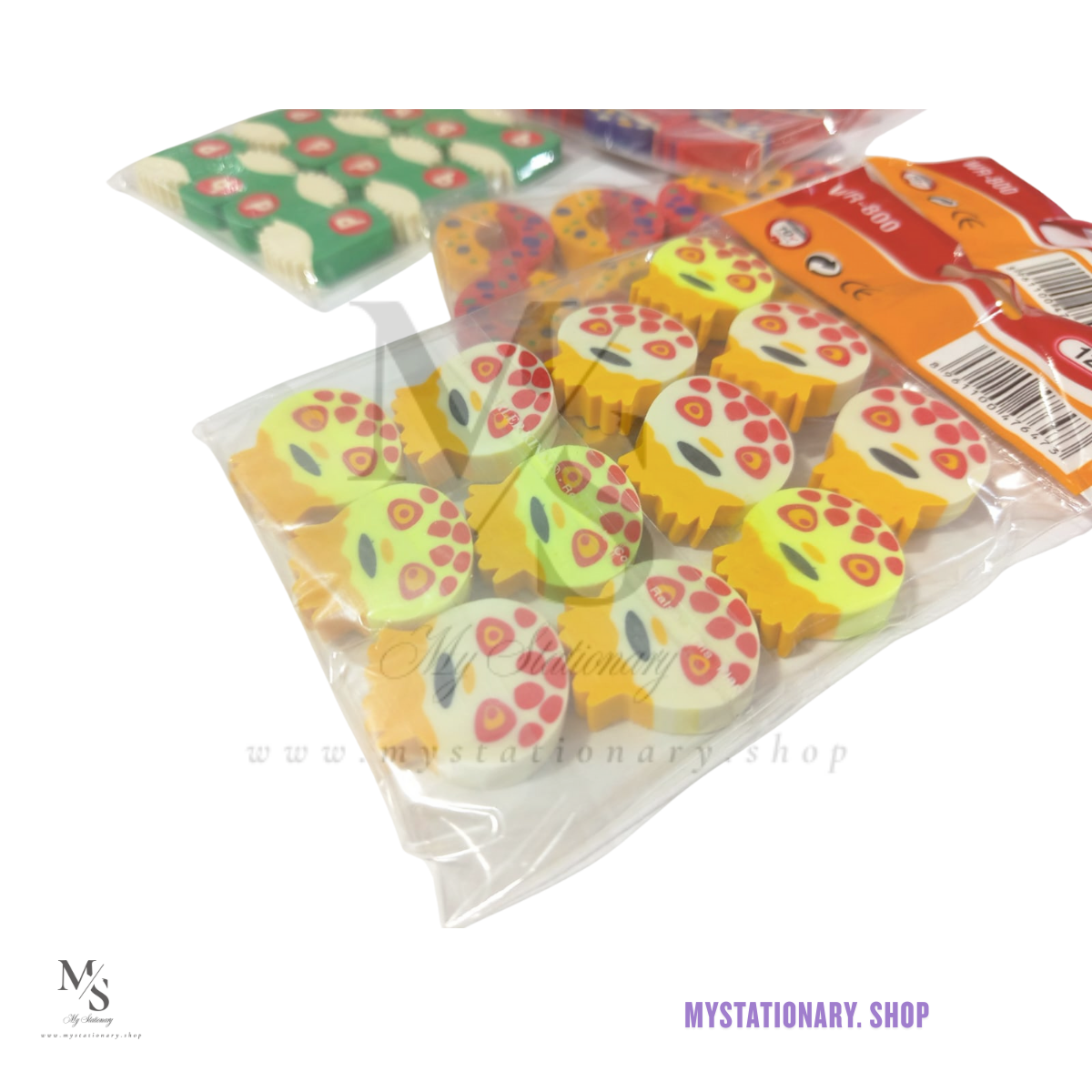 PIANO Soft Fancy Erasers (Pack of 12)