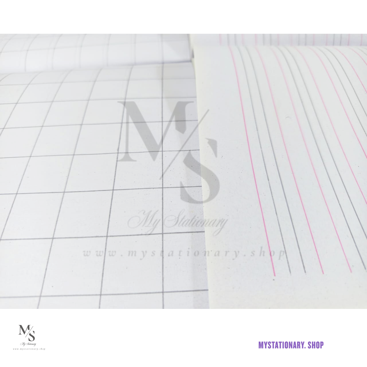 Broad Line A4 Size Neat Note Book (56 Pages / Back to Back 112 Pages)