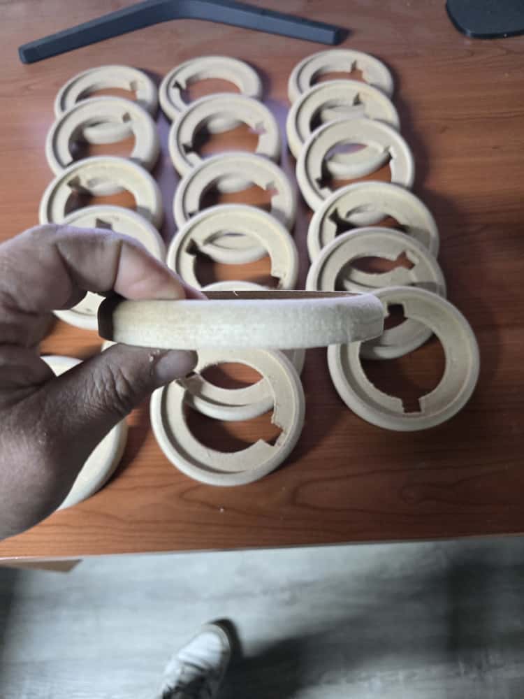 Flange in mdf per tweeter da 10cm