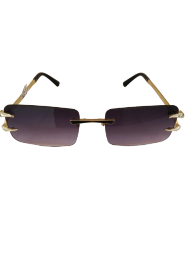 Square Rimless Sunglasses