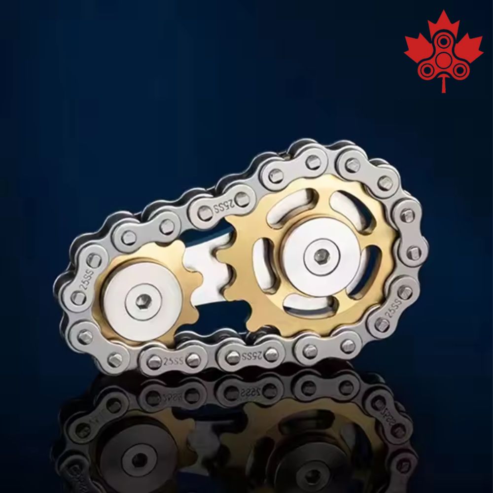 Chain Tooth Mechanical Flywheel Fidget Spinner Antistress
