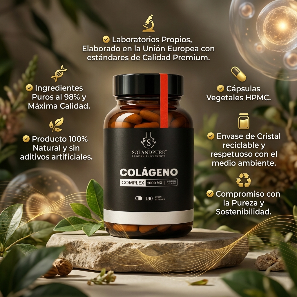 Colágeno Marino Hidrolizado + Ácido Hialurónico 2000 mg | 120 Cápsulas | Fórmula Premium PEPTAN® con Biotina, CoQ10, Zinc, Selenio, Vitaminas C y D