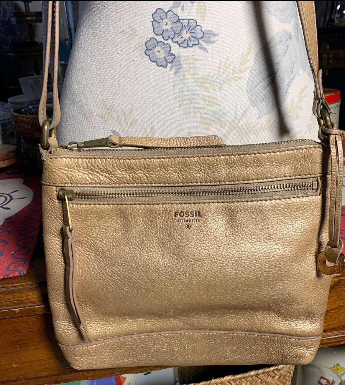 Fossil Leather Crossbody Bag