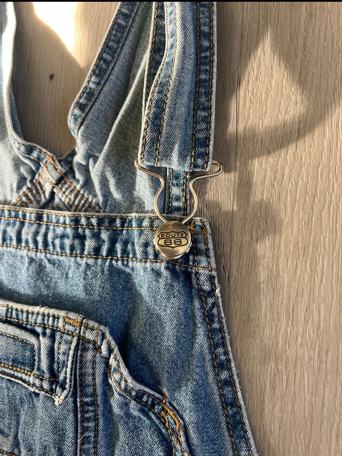 VINTAGE Route 66 Denim Overalls