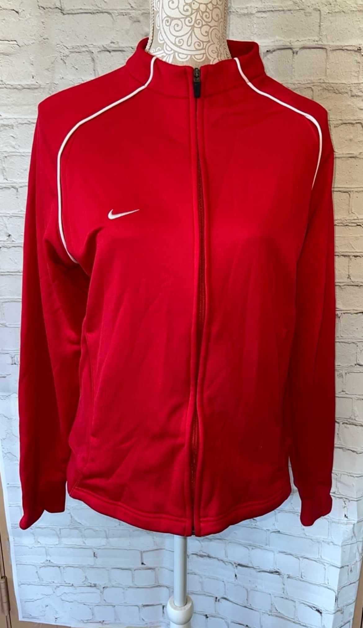VINTAGE Nike Red Track Jacket DriFit