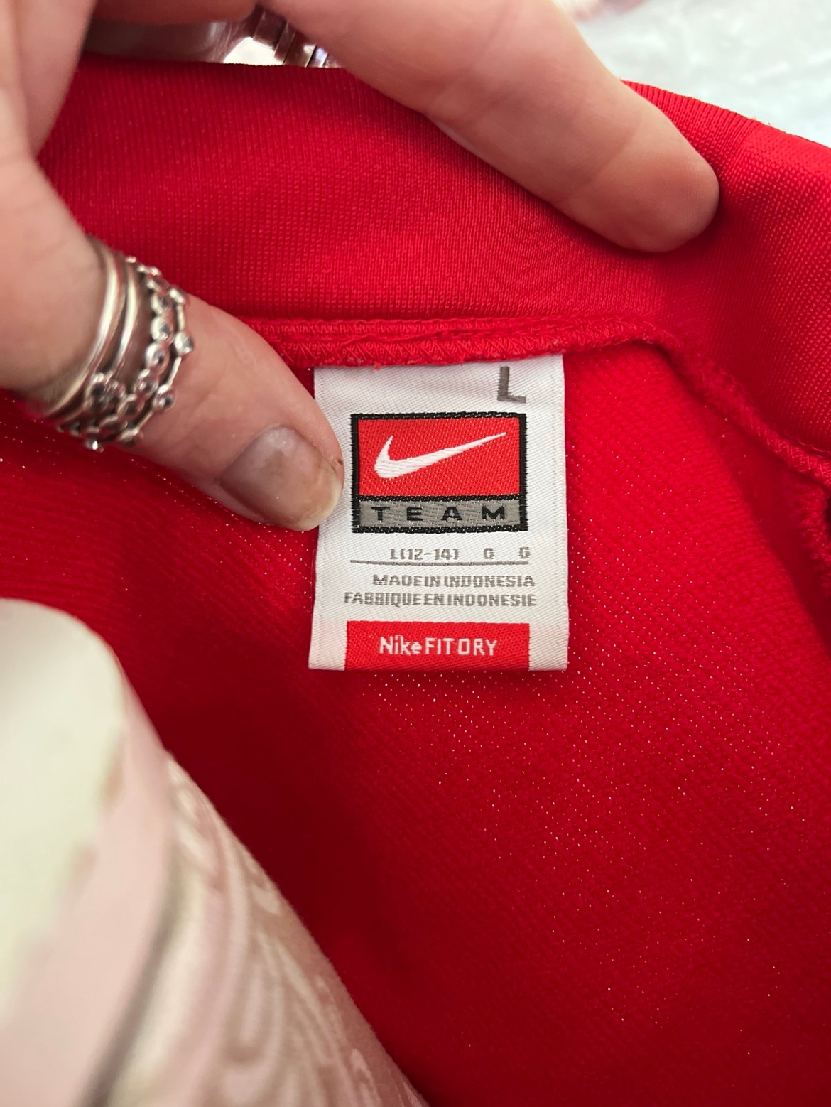 VINTAGE Nike Red Track Jacket DriFit