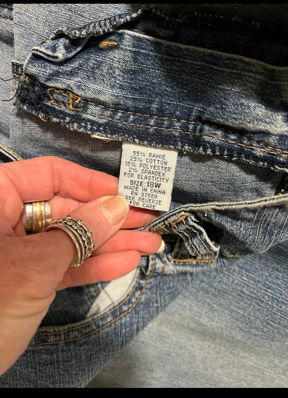 VINTAGE Plus Size Carolina Blues Denim Jeans