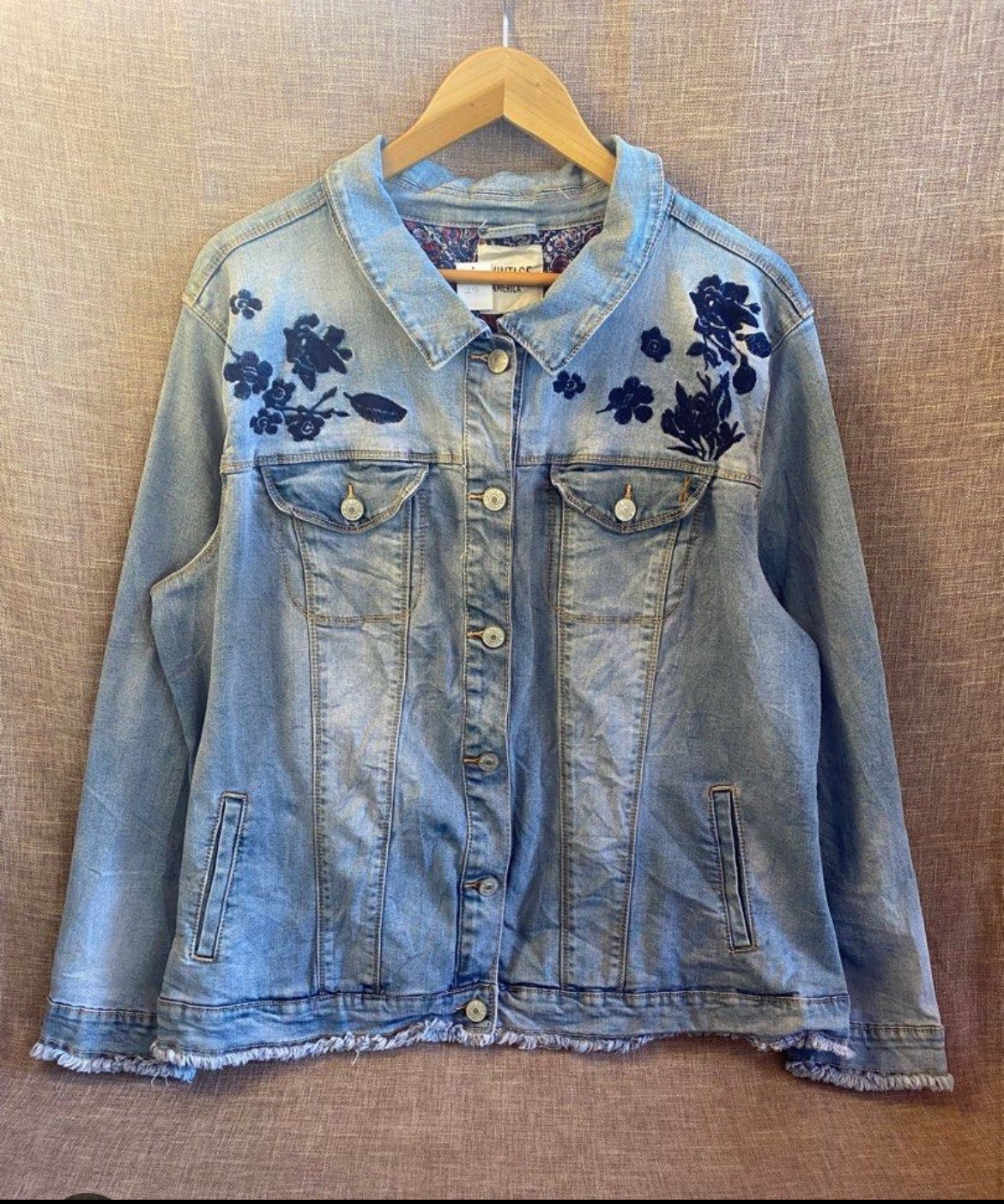 Vintage America Embroidered Denim Jacket