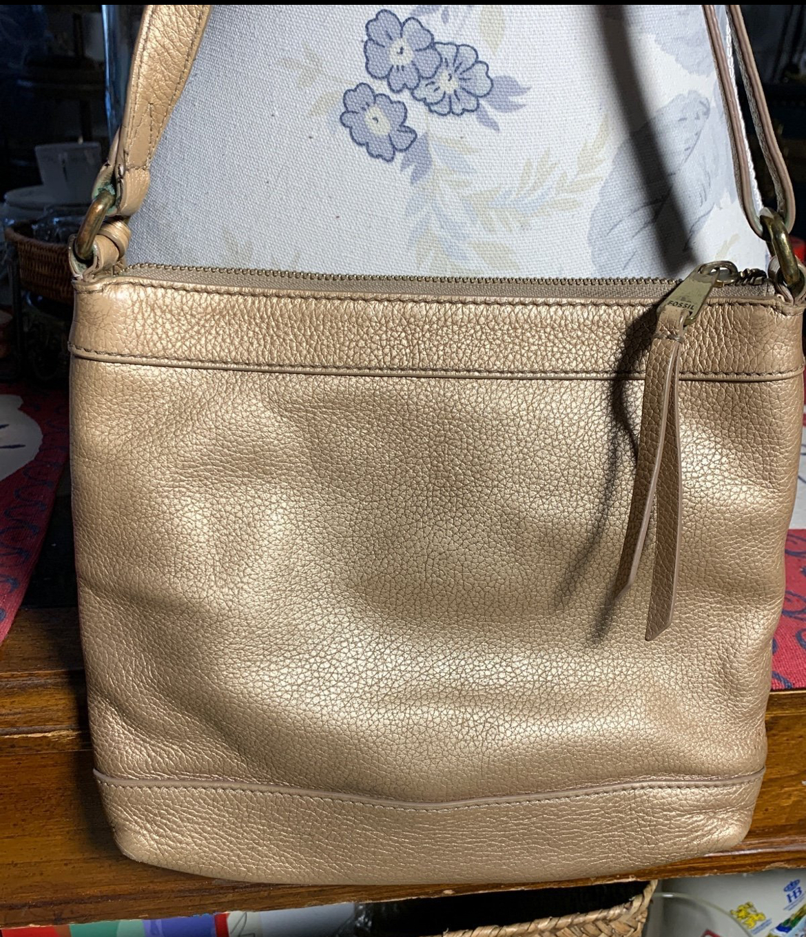 Fossil Leather Crossbody Bag