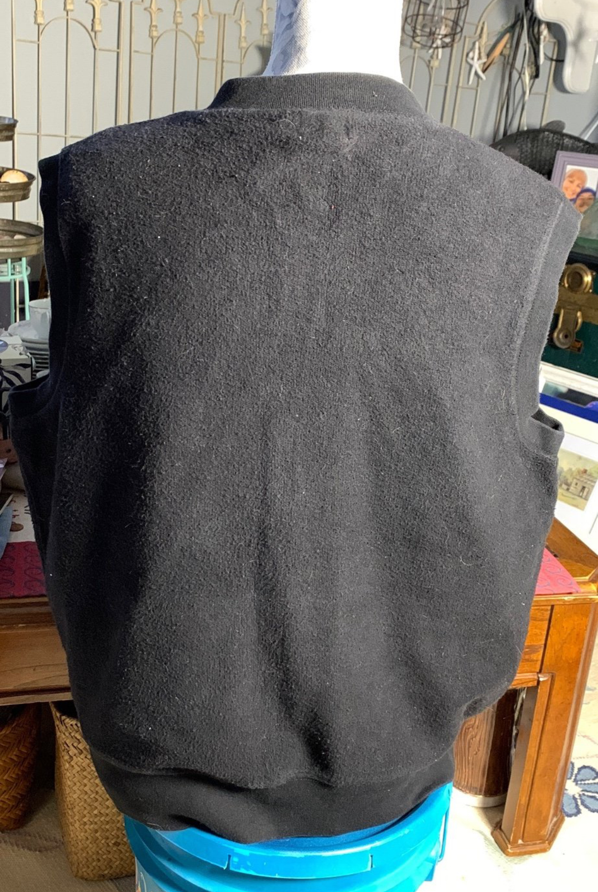 CK CALVIN KLEIN Black Fleece Vest WOMEN'S XL