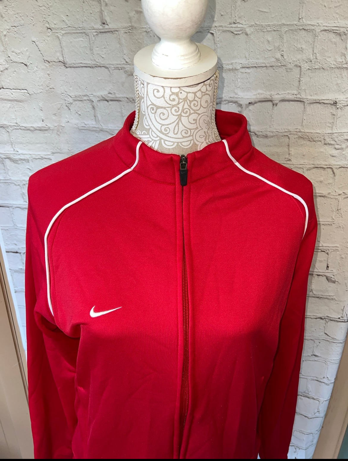 VINTAGE Nike Red Track Jacket DriFit