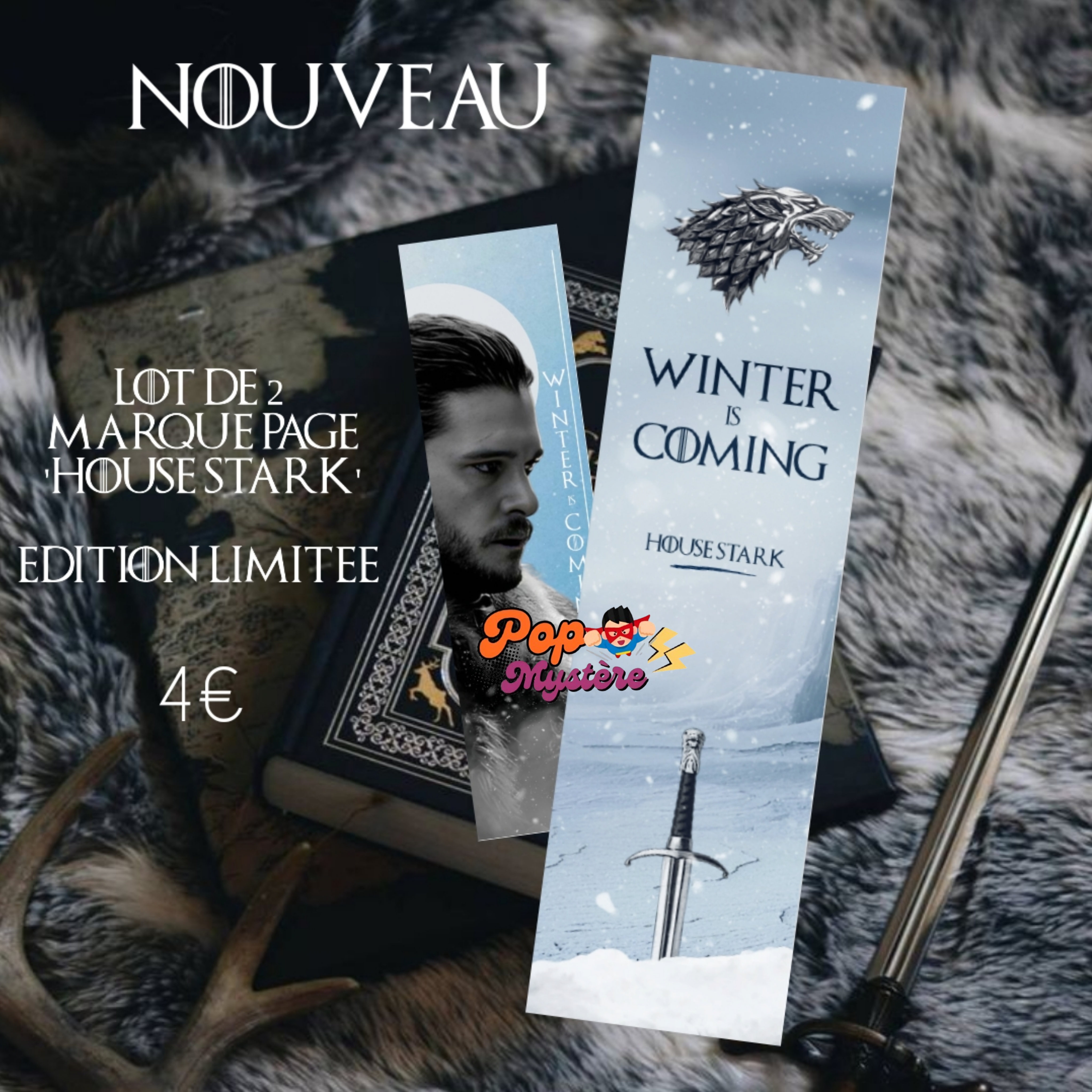 Marque page Winter is coming 