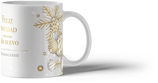 Taza navideña personalizada