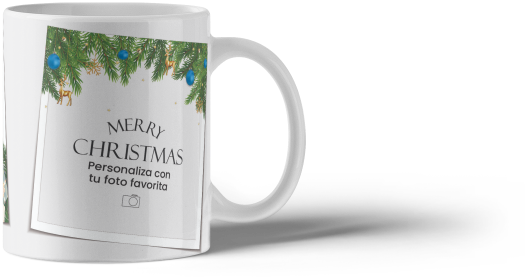 Taza personalizada navideña