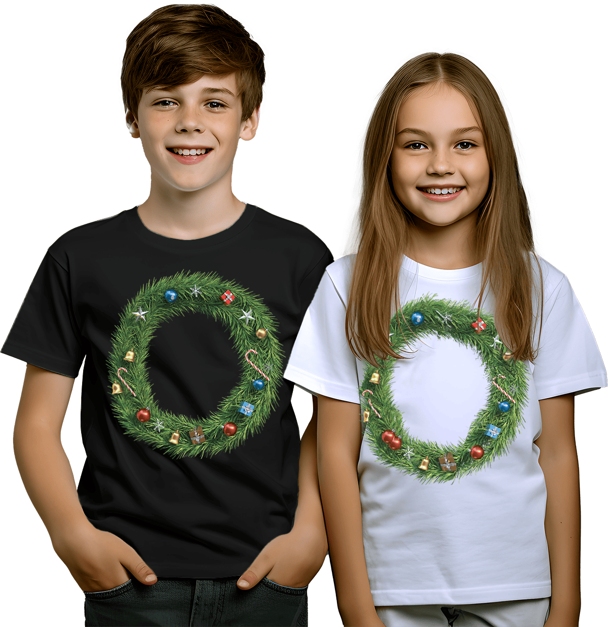 Playeras navideñas infantiles con letra O