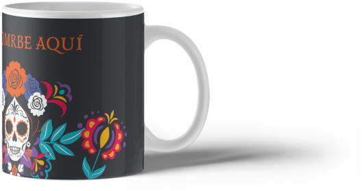 Taza de calavera personalizada