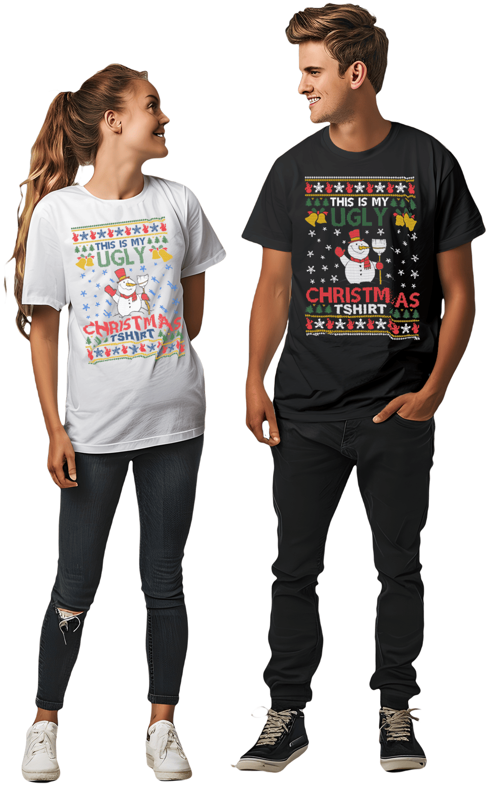 Playera fea de Navidad