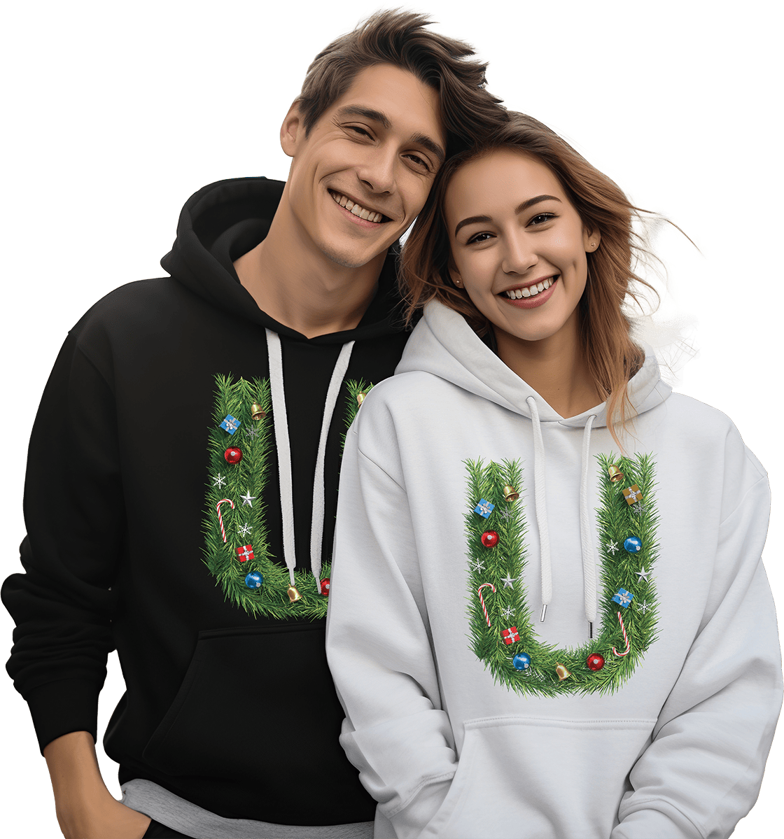 Sudadera Navideña con letra U