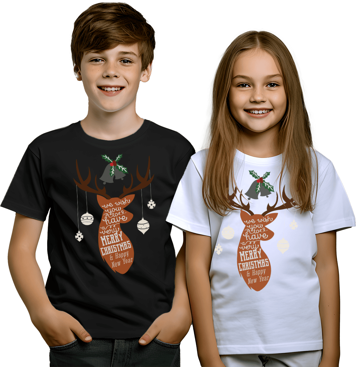 Playera navideña para niños