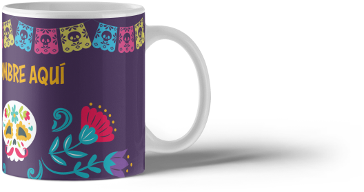 Taza personalizada Día de Muertos