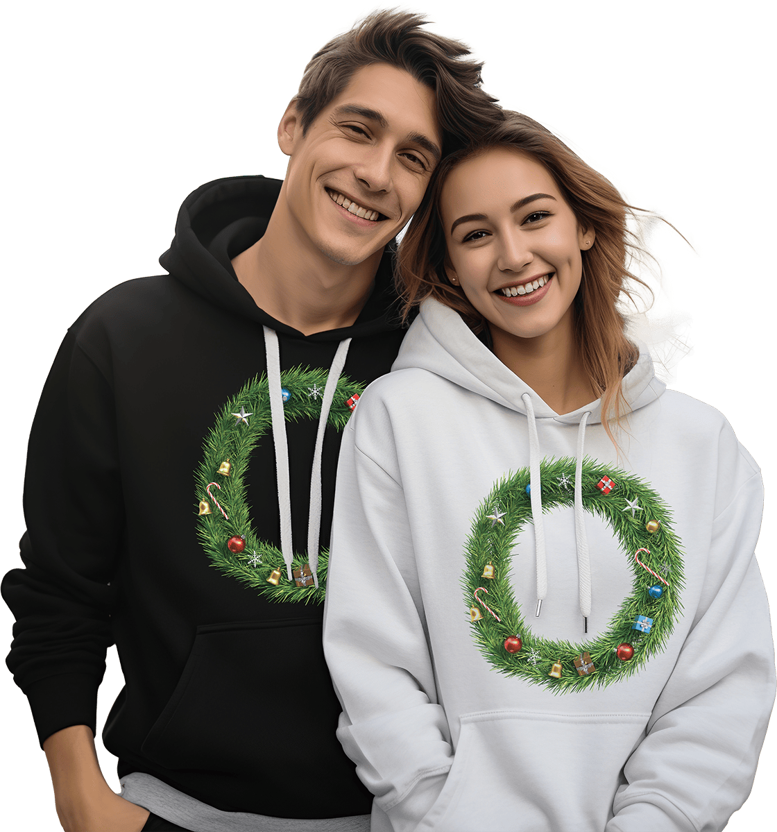 Sudadera de Navidad unisex letra O
