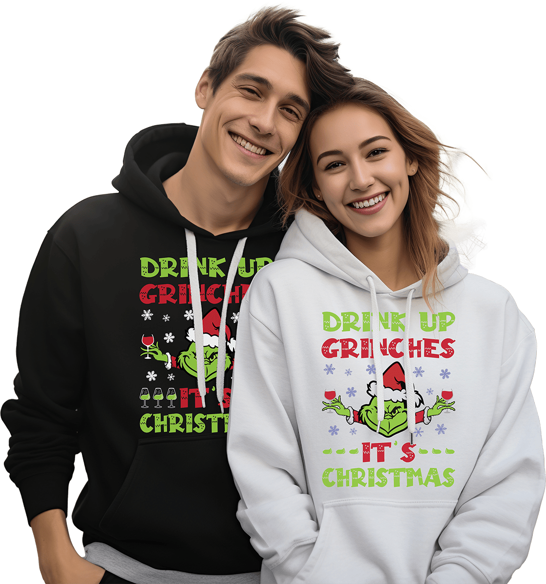 Suéter navideño ‘Drink Up Grinches’