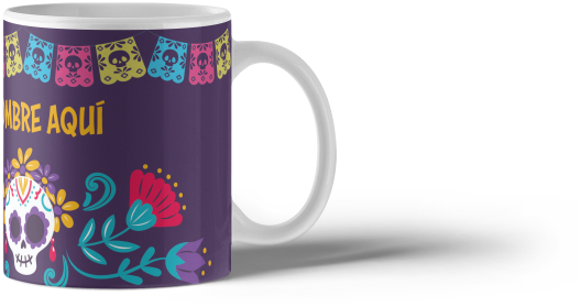 Taza personalizada Día de Muertos