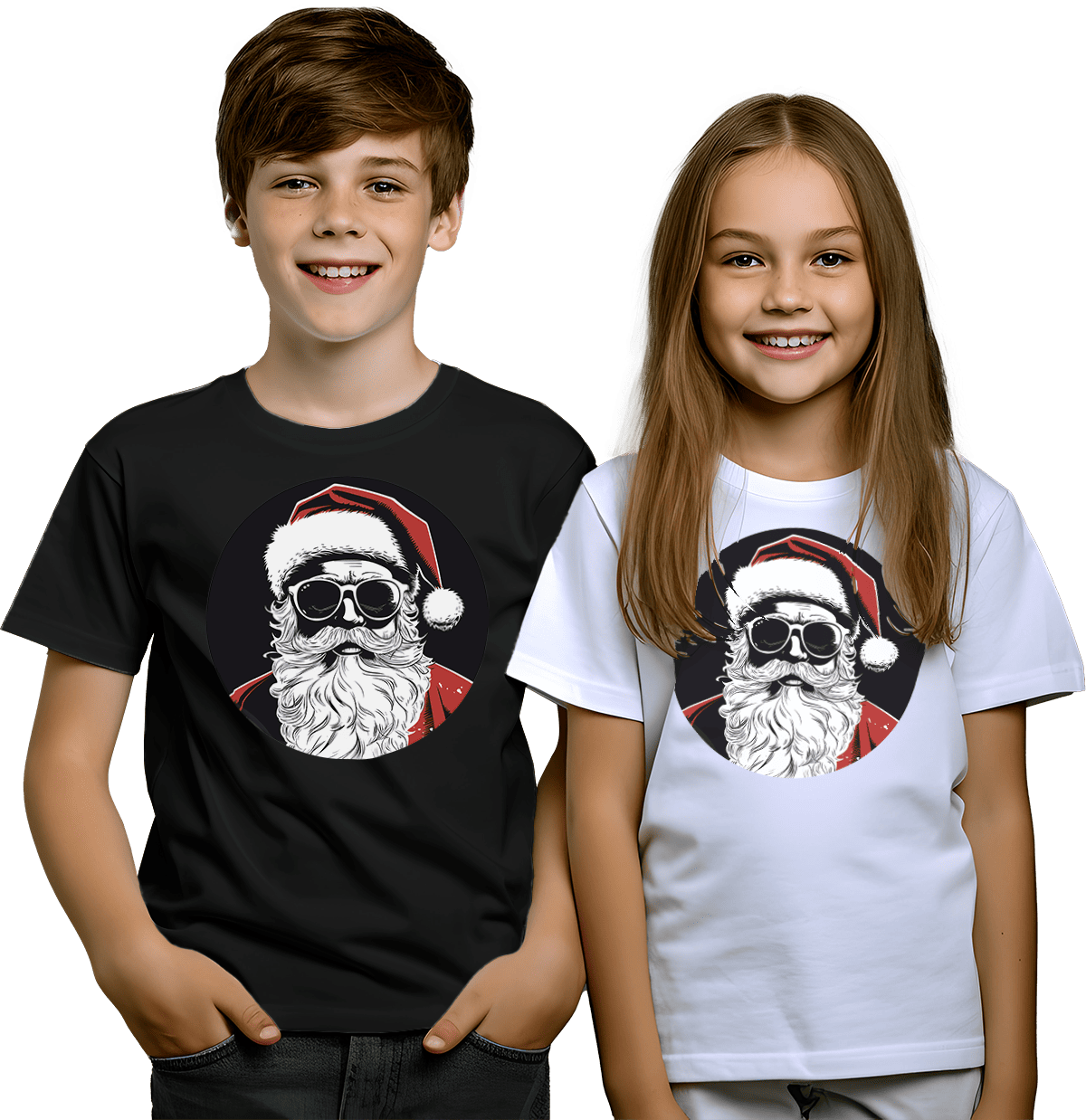 Playeras navideñas Santa Cool
