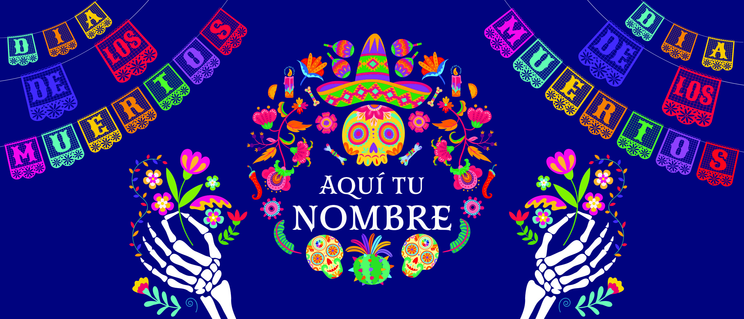 Taza personalizada Día de Muertos