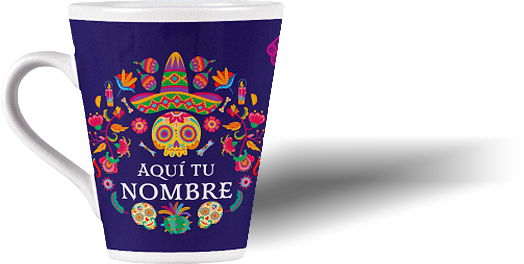 Taza personalizada Día de Muertos