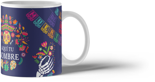 Taza personalizada Día de Muertos