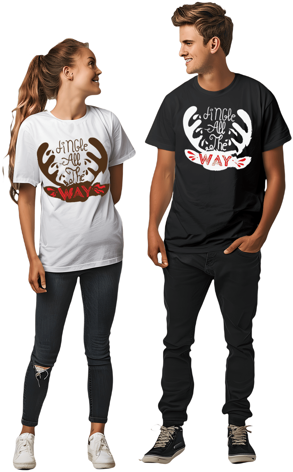 Playera navideña 'Jingle all the way'