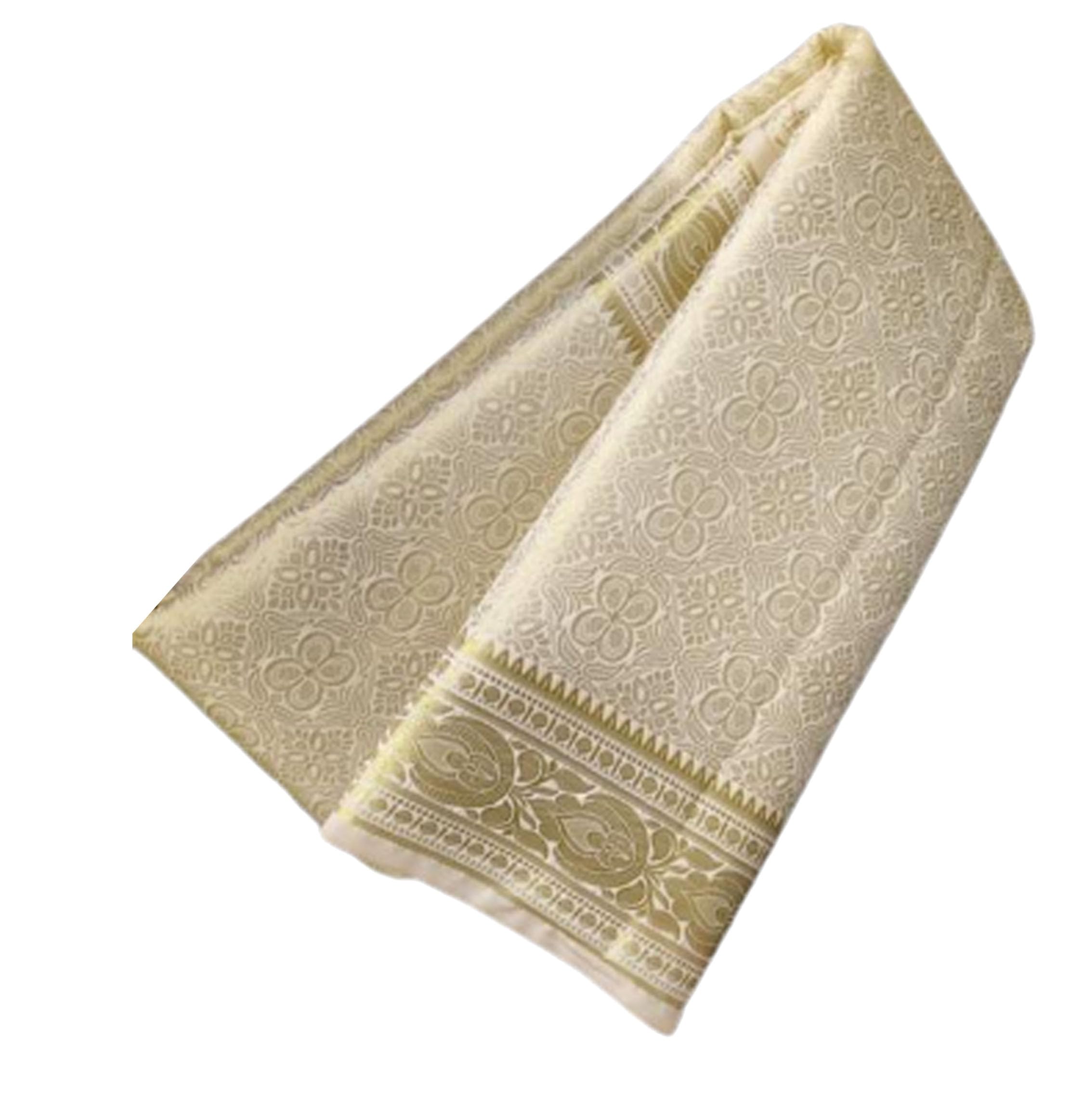 Brocade Jhalak Royal Woven Design Banarasi Silk Saree with All Over Self Border 