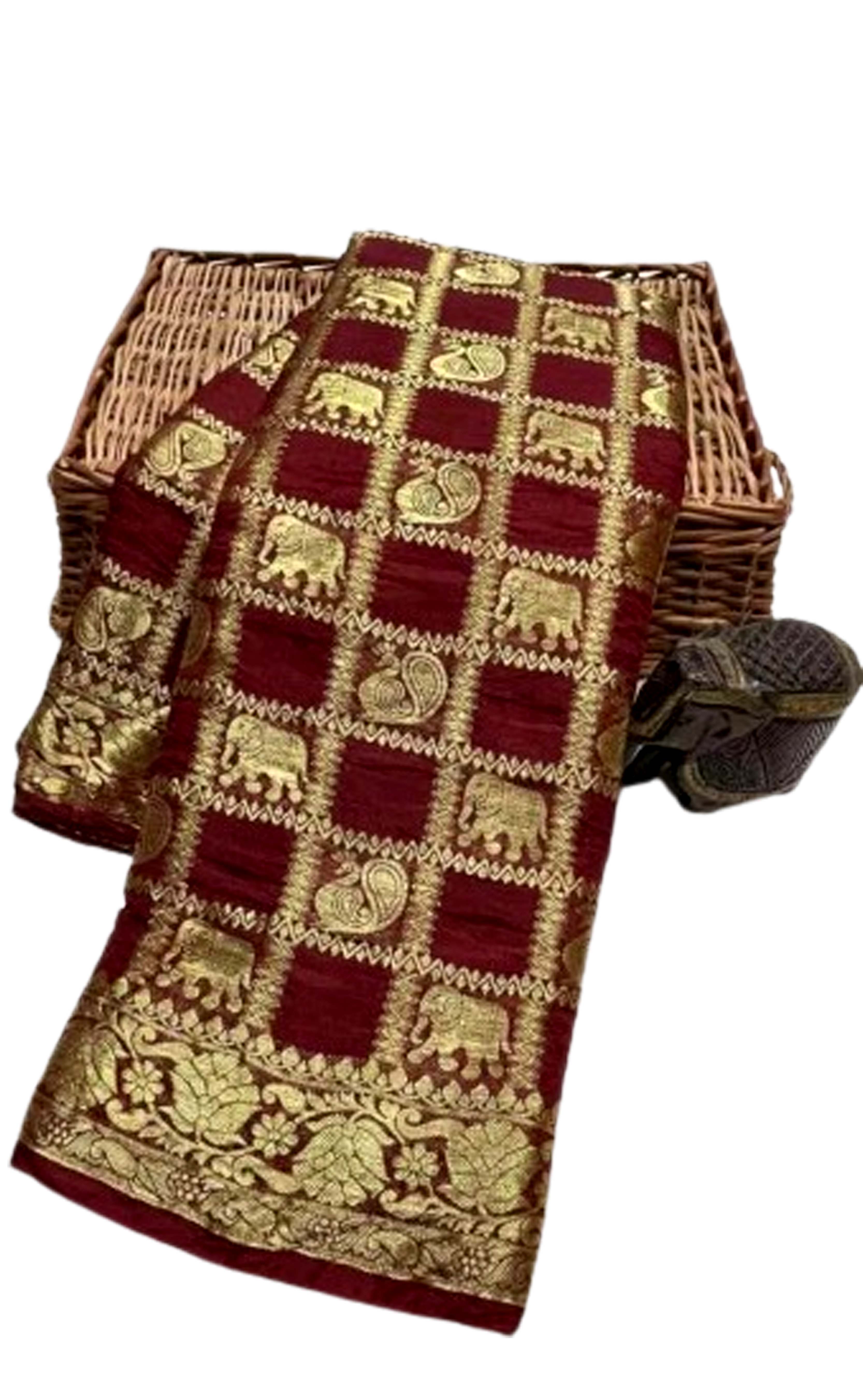 Bandhani Bandhej 2026 Silk Sarees Self Design Zari Weaving Work With Blouse Piece 