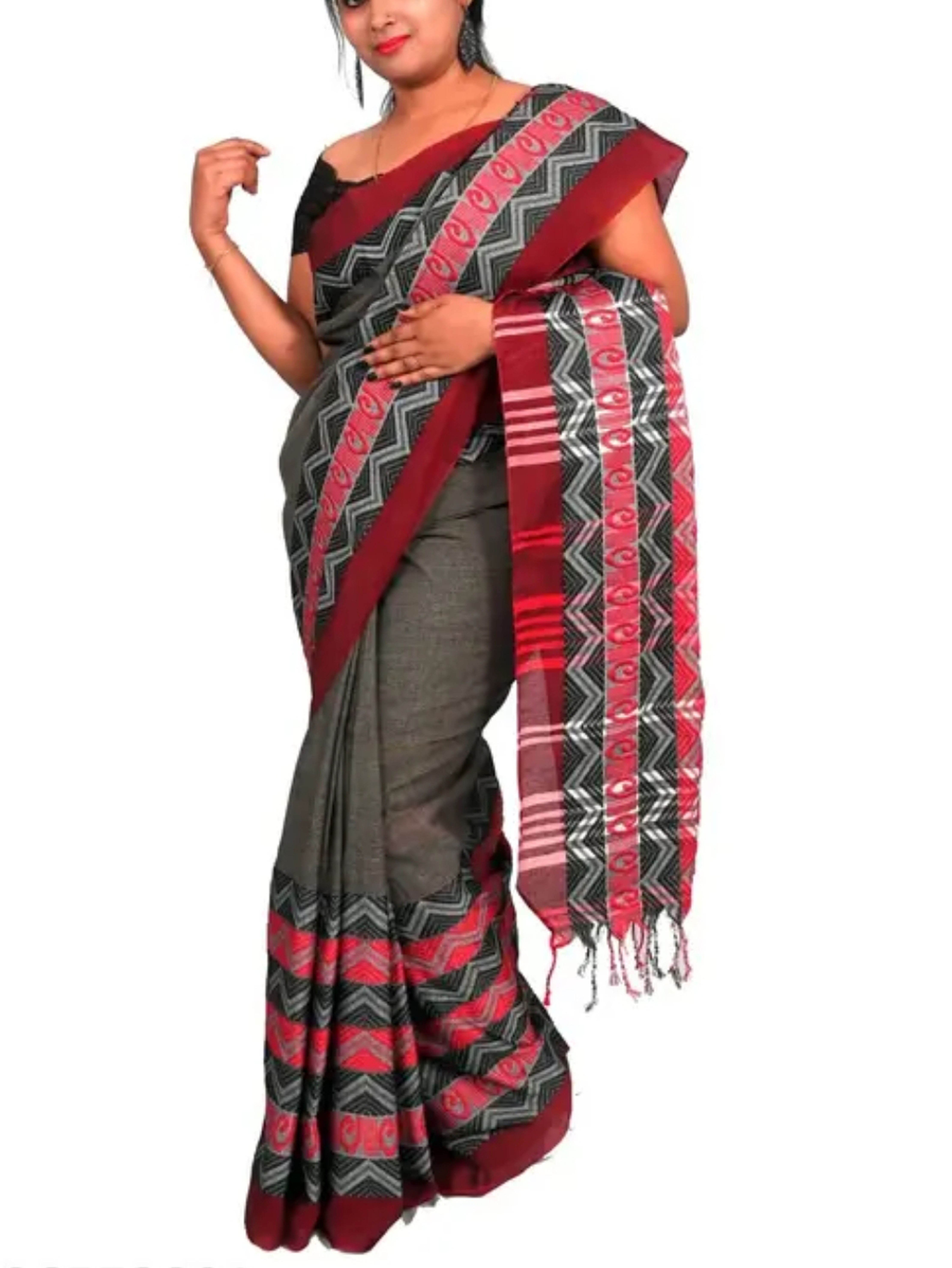 Begampuri Khadi Cotton Handloom Saree 