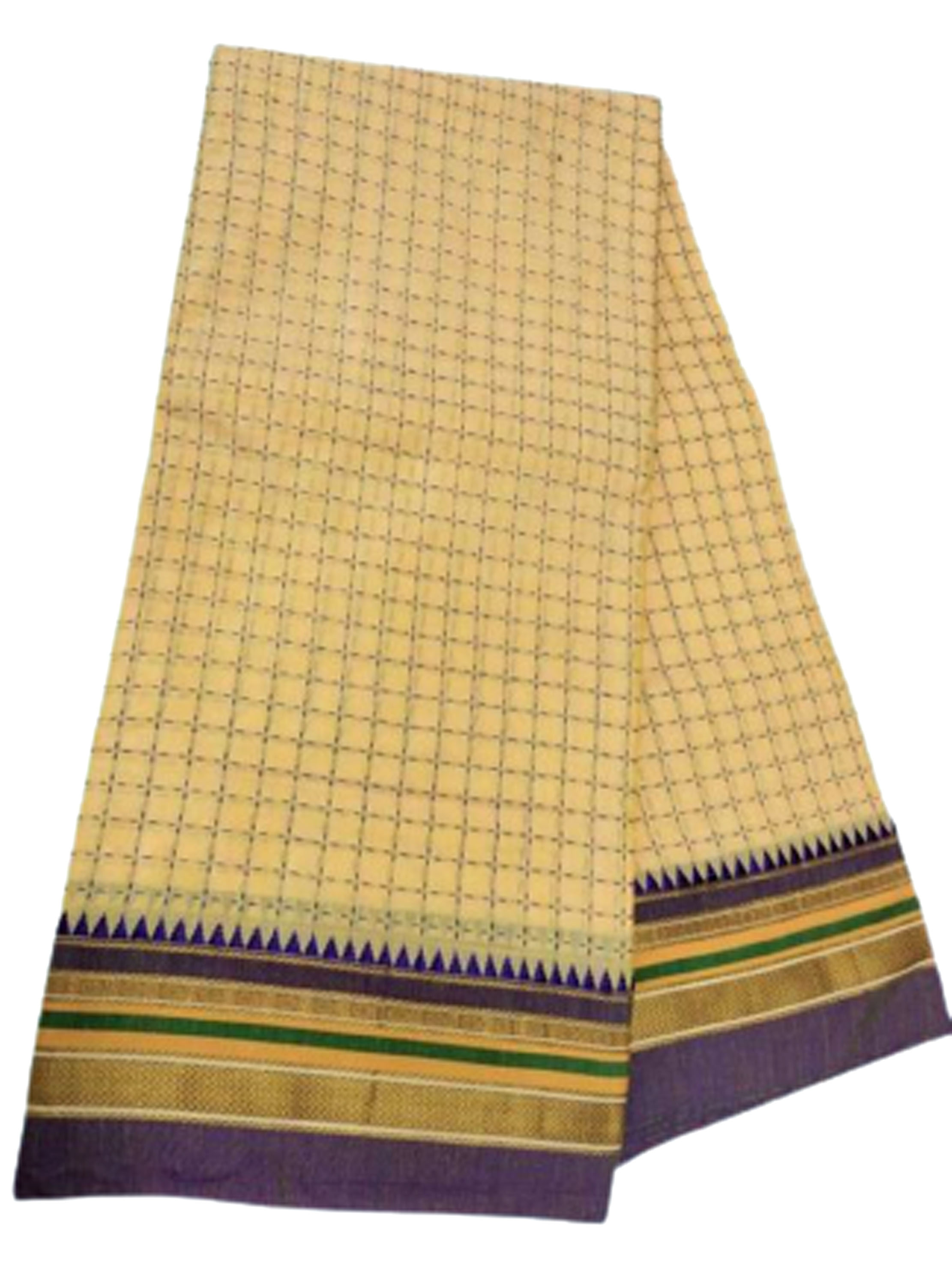 Kunbi Goa Saree Handwoven Traditional Design With BP 