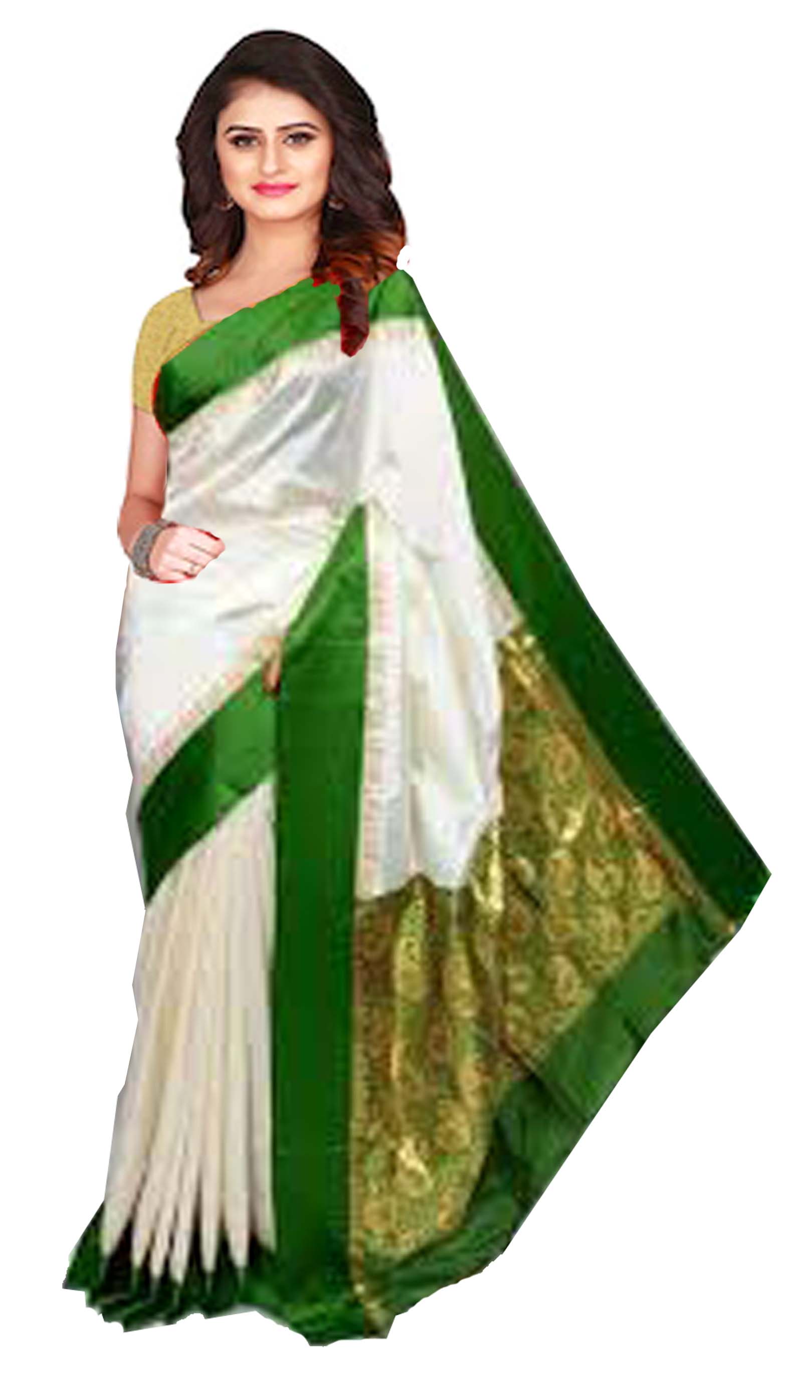 Gadwal Garad Puja Saree With Blouse Piece 