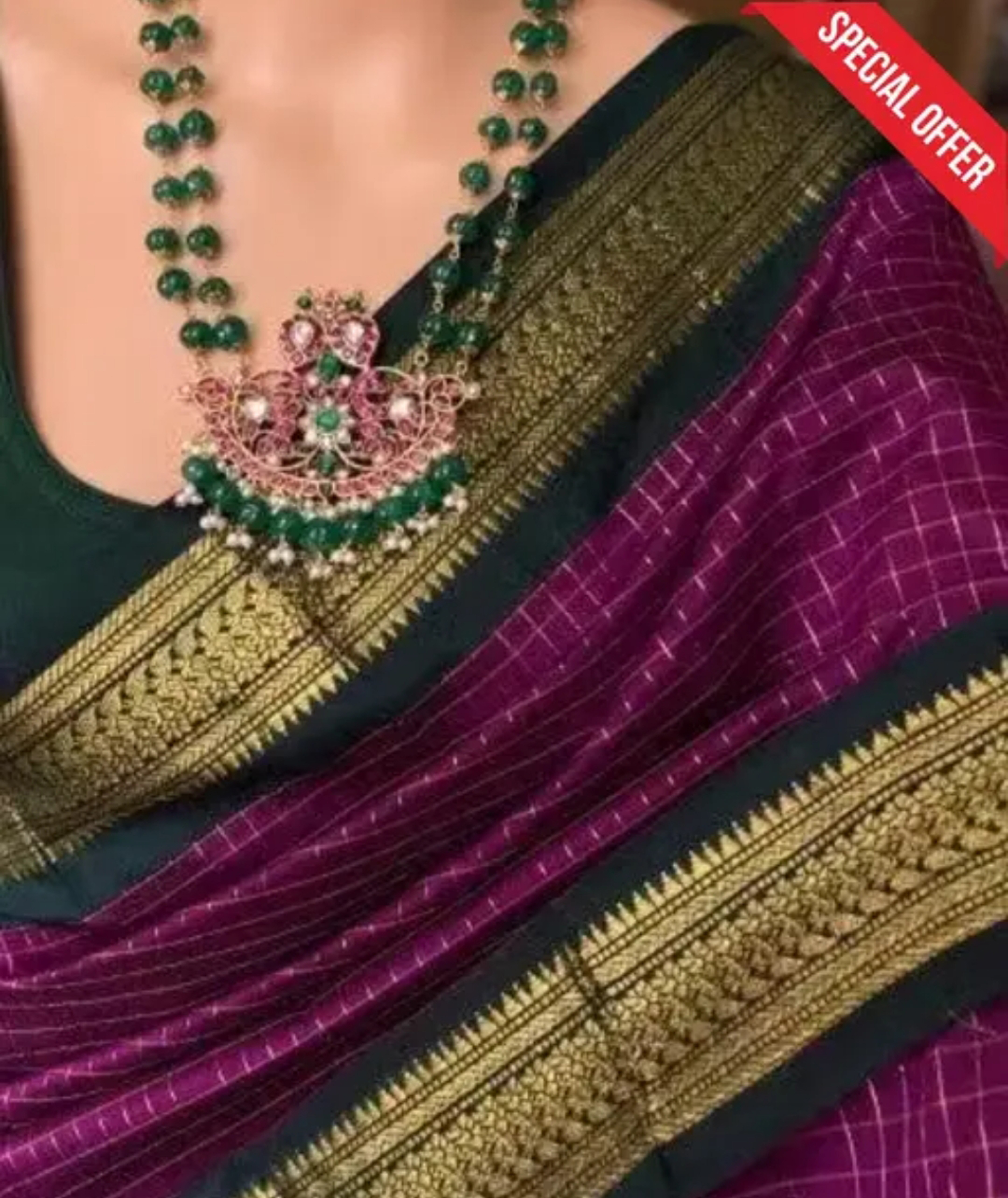 Crepe Silk Soft Cotton Multi Design Stylish Saree 