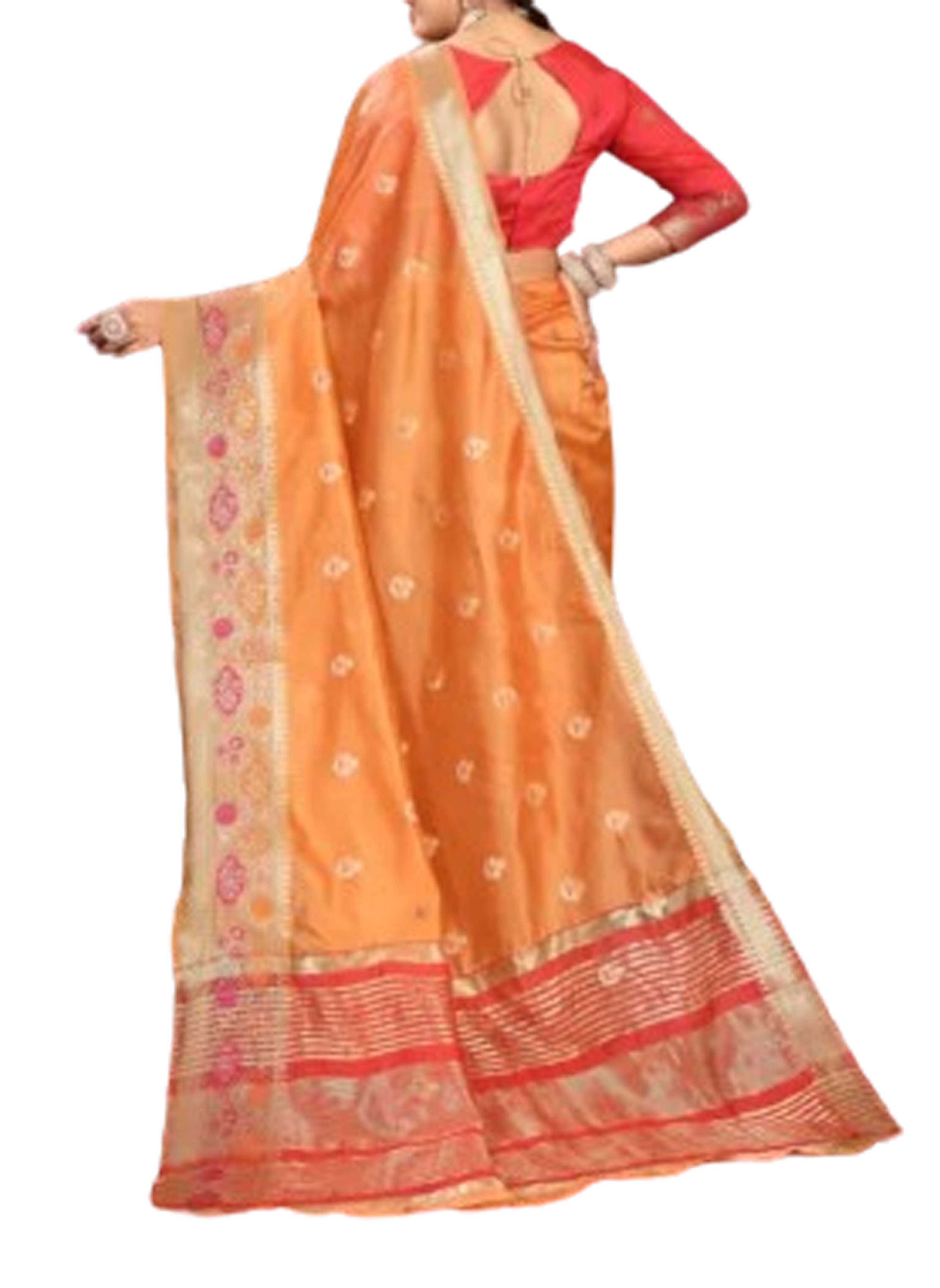 Women`s Organza Soft Silk Stylish Sensational Saree