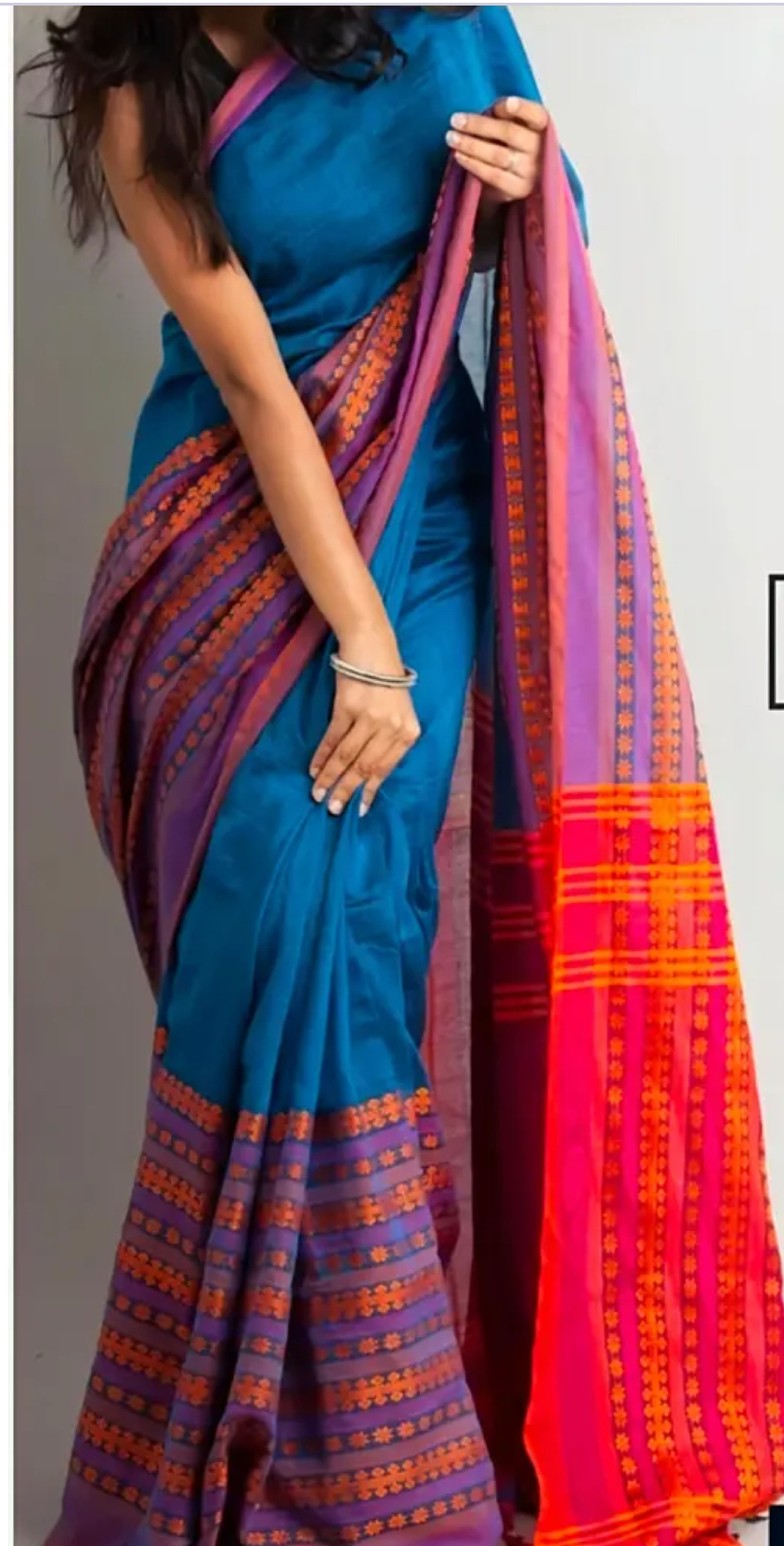 Begampuri Khadi Cotton Saree 